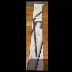 NWT Voss water stainless steel reusable straw